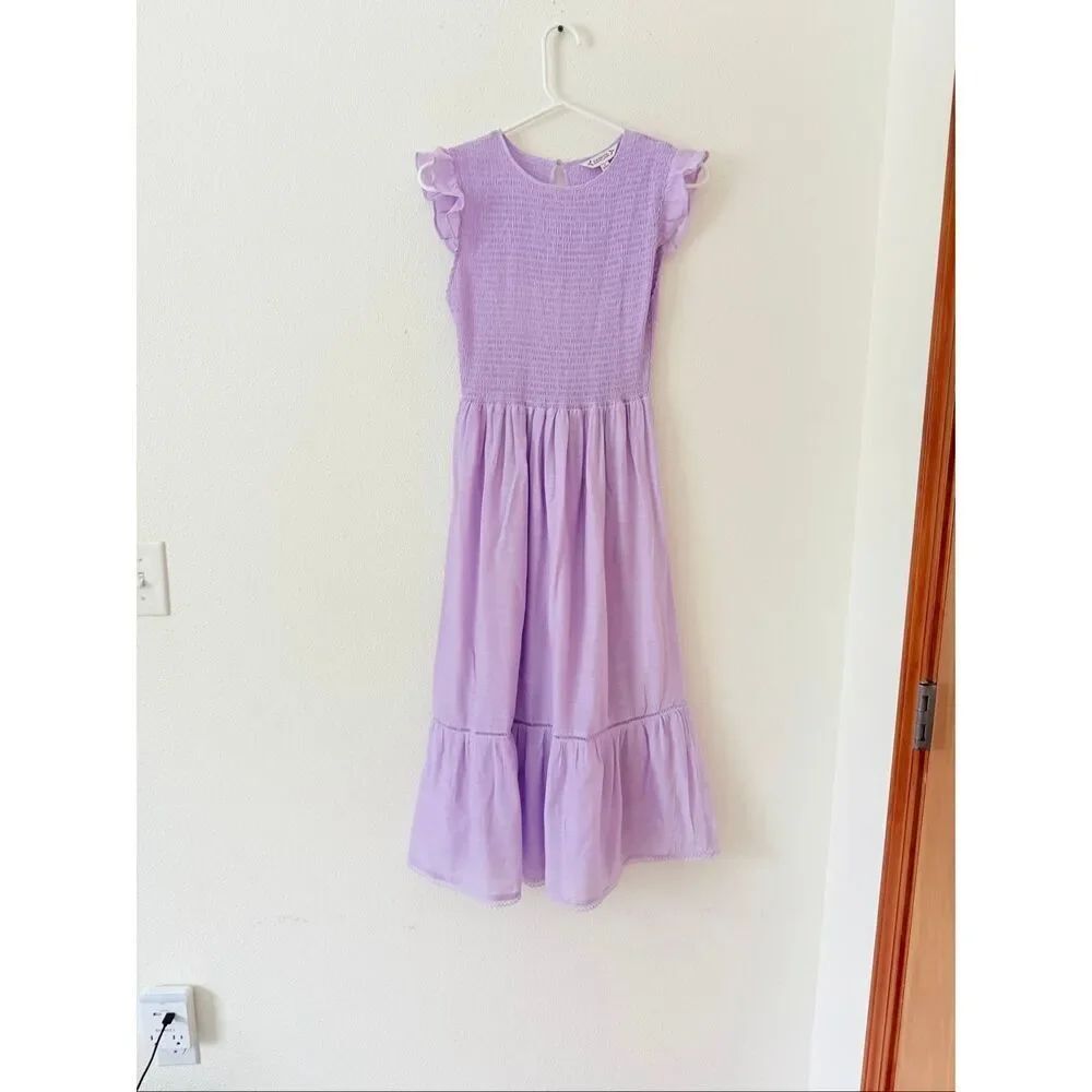 Nanette Nanette Lenore Smocked chest Women Maxi Dress sz 4